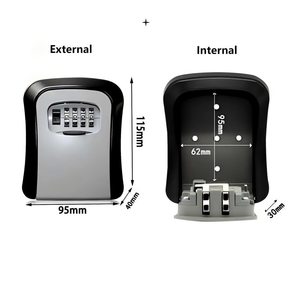 Home Security Key Box - Duvara Monte Edilebilir Anahtar Kilit Kutusu