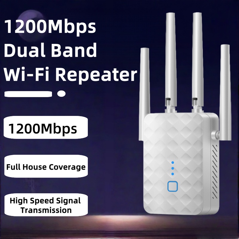 Home Security Outdoor - 1200 Mbps Dual Band WiFi Tekrarlayıcı