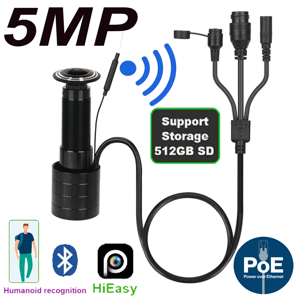 Home Security Indoor Cameras - 5MP Kapı Göz IP POE Kamera