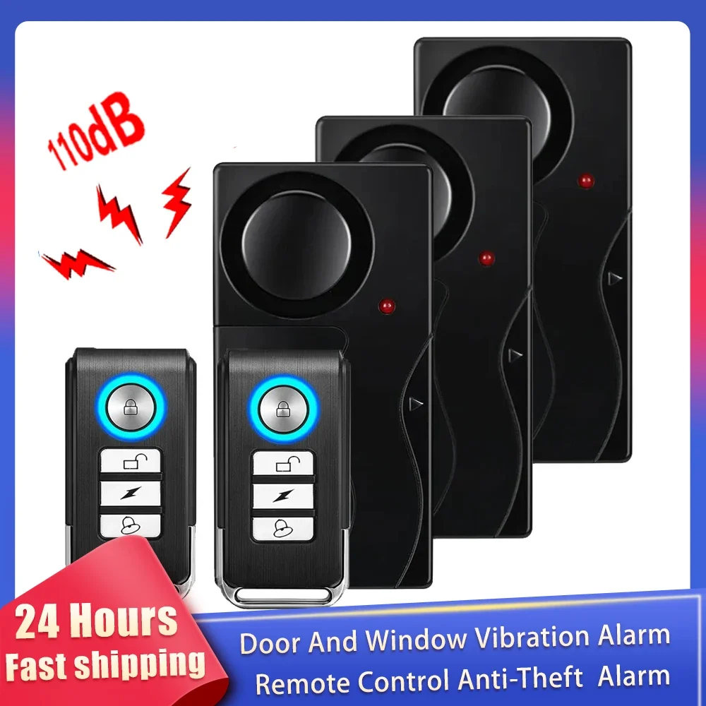 Home Security Equipment - Yeni 110dB Kapı Ve Pencere Titreşim