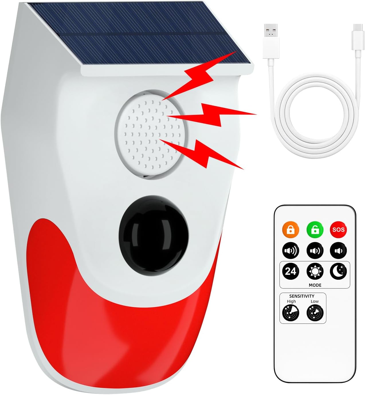 Home Security Lights - Güneş Enerjili Hareket Sensörü Dış Mekan