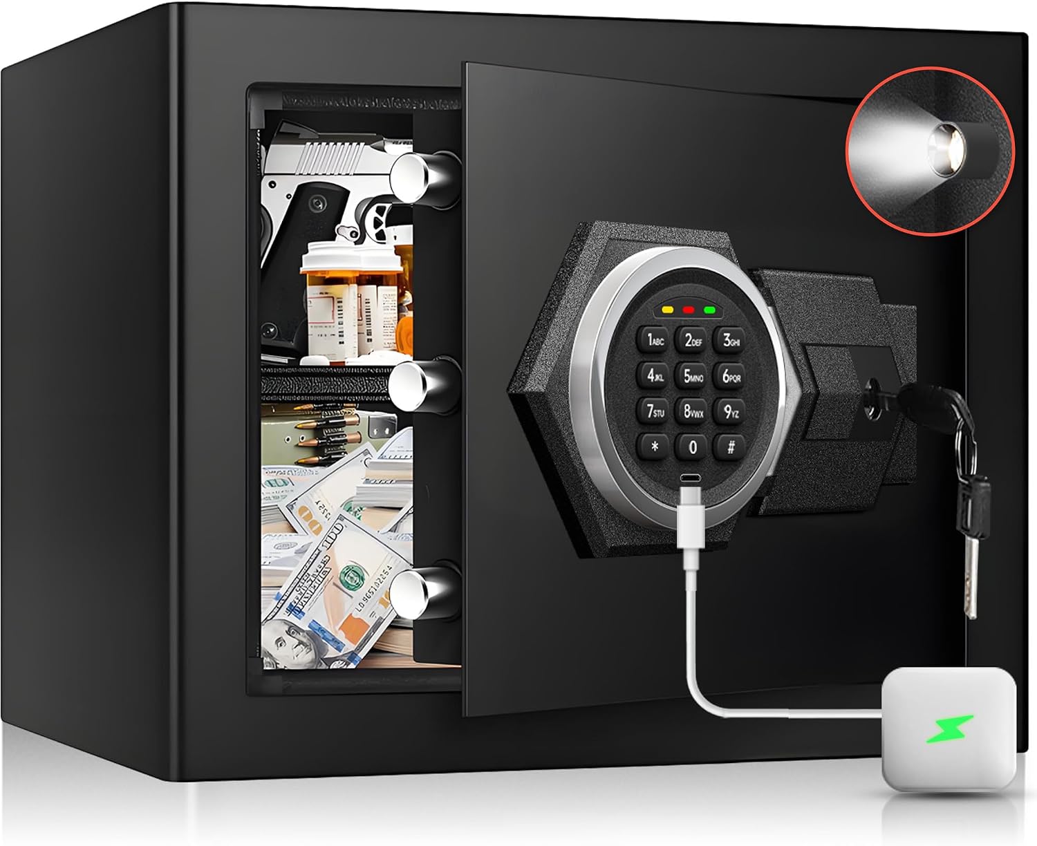 Home Security Key Box - Yangına Dayanıklı Ev Kasası - Çelik