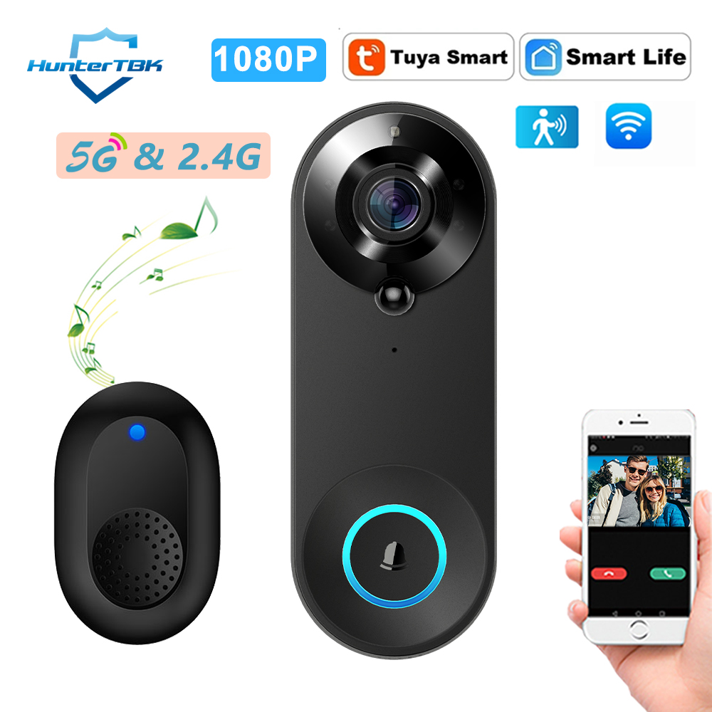 Home Security Indoor Cameras - 5G 2.4G WiFi Görüntülü Kapı Zili