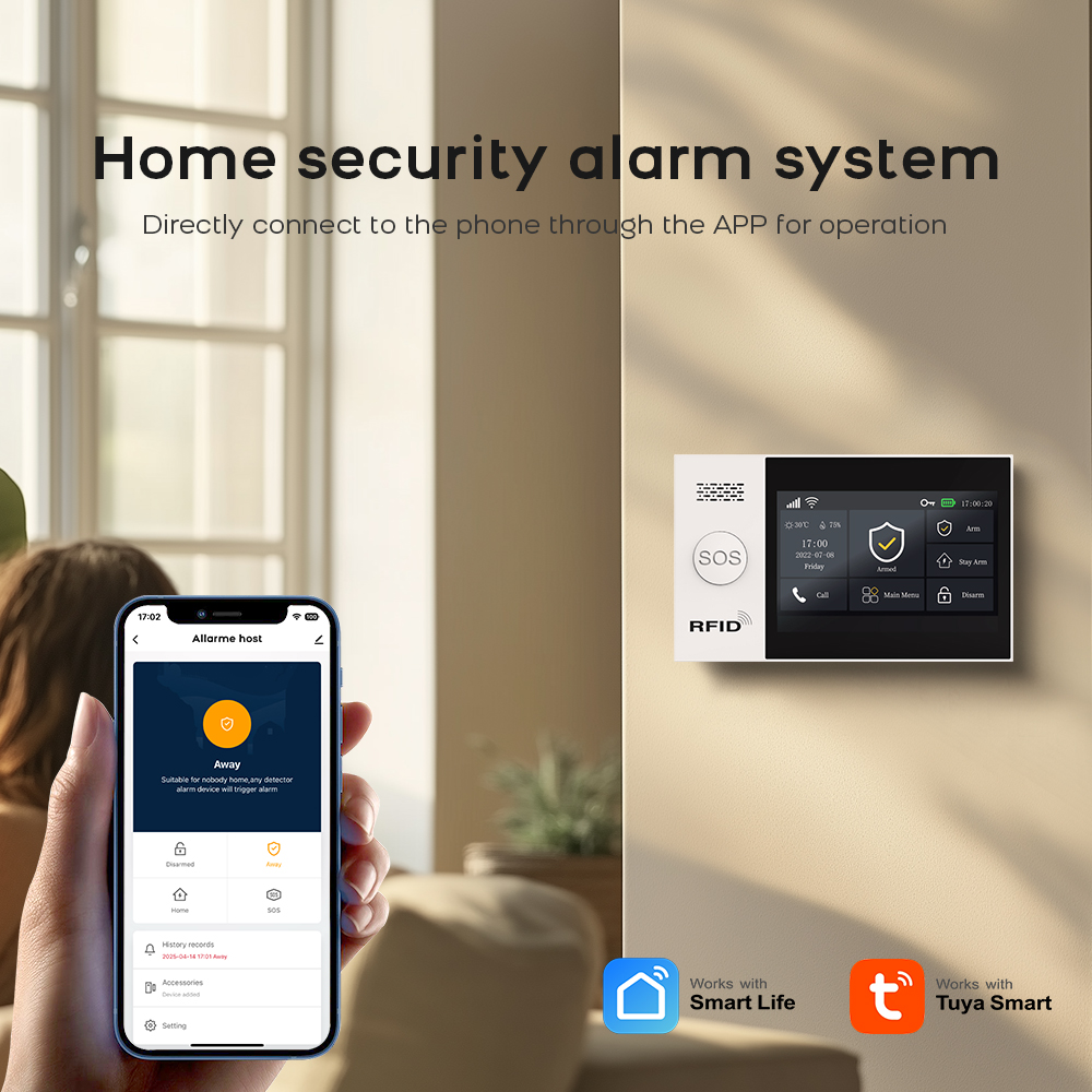 PG-107 Tuya kablosuz ev WIFI G - Home Security Equipment incelemesi ve fiyatı
