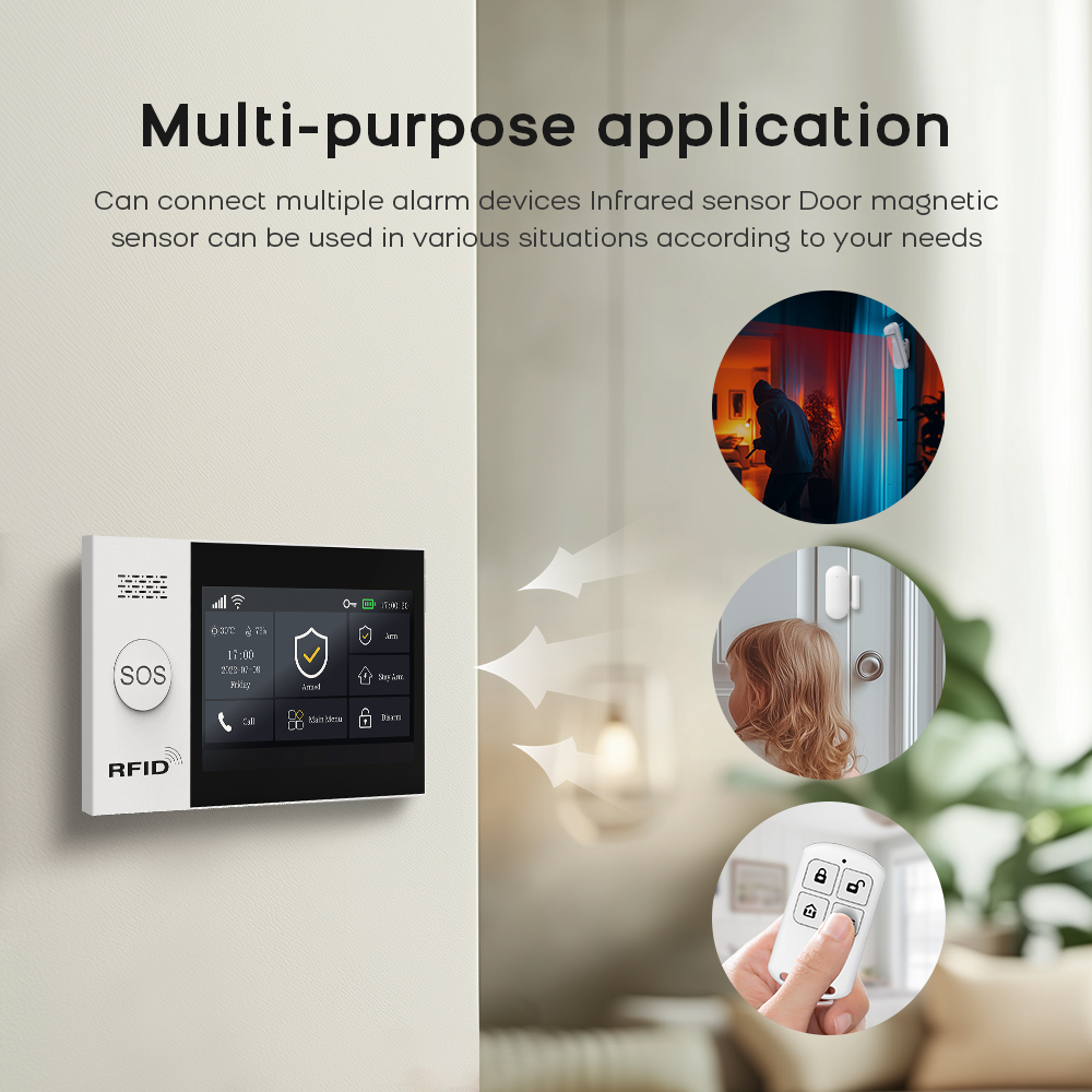 PG-107 Tuya kablosuz ev WIFI G - Home Security Equipment incelemesi ve fiyatı