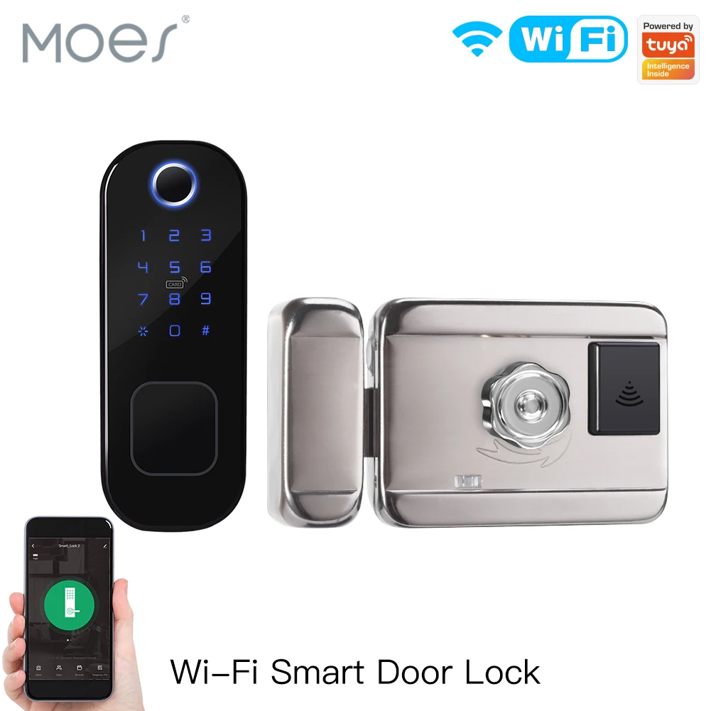 MOES WiFi Tuya akıllı kilit ka - Home Security Locks For Doors incelemesi ve fiyatı