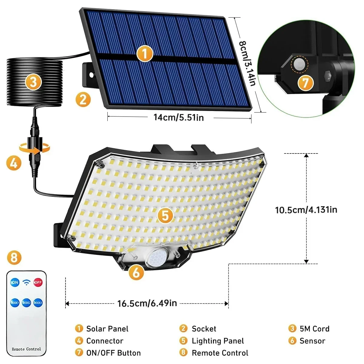 234LED Güneş Enerjili Dış Meka - Solar Security Light incelemesi ve fiyatı