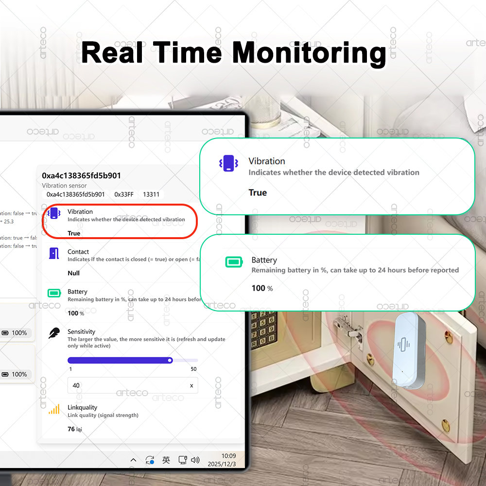 Akıllı ZigBee 3.0 Titreşim Sen - Home Security And Monitoring incelemesi ve fiyatı