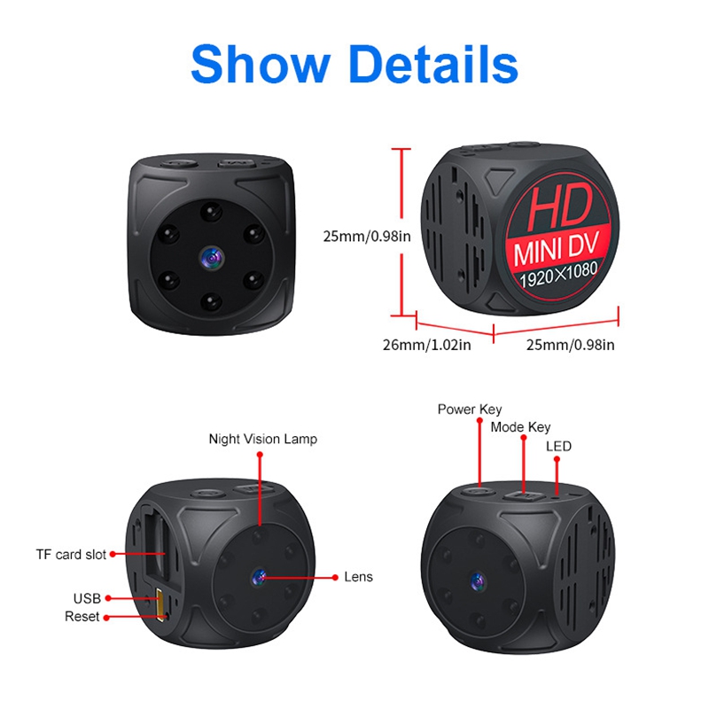 Mini HD Kamera 1080p Taşınabil - Home Security Indoor Cameras incelemesi ve fiyatı