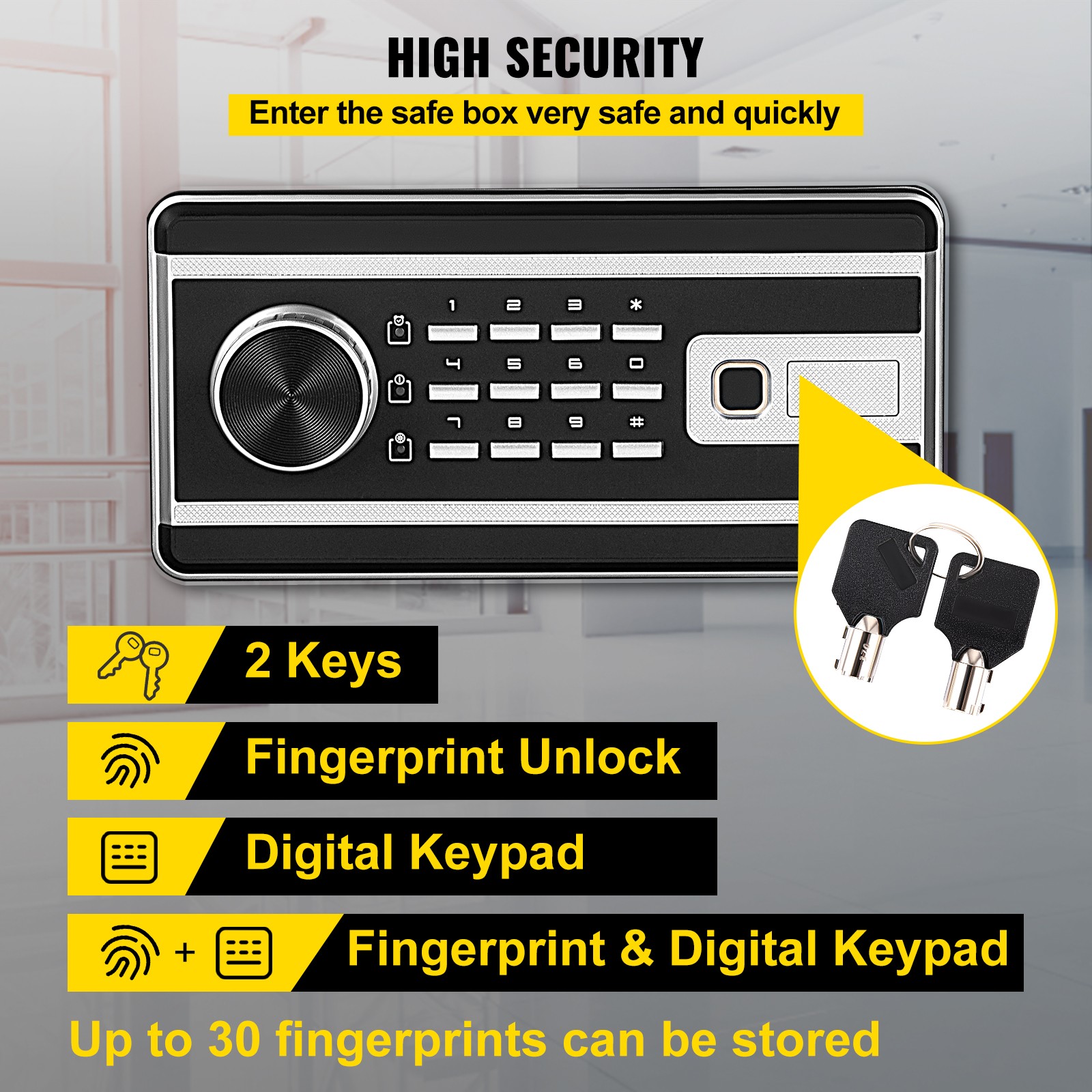Kasa Kilidi Güvenlik 2.1 Kübik - Home Security Key Box incelemesi ve fiyatı