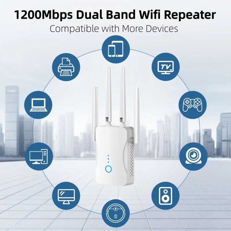 1200Mbps Çift Bantlı WiFi Tekr - Home Security Outdoor incelemesi ve fiyatı