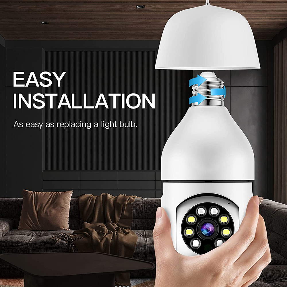 4MP E27 Ampul Kamera WiFi Kapa - Home Security Ai incelemesi ve fiyatı