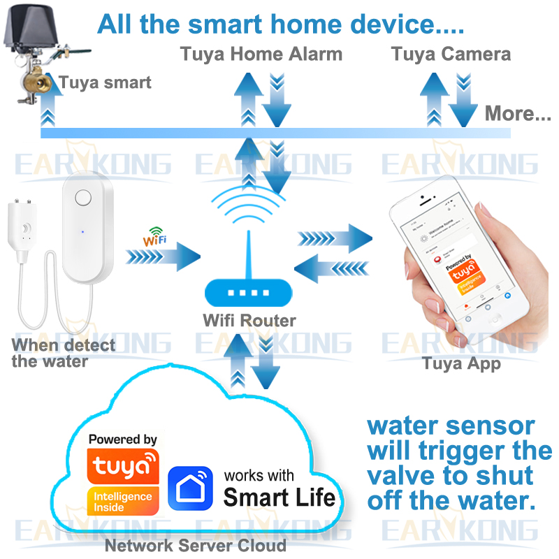Tuya WiFi Akıllı Su Kaçak Sens - Home Security Equipment incelemesi ve fiyatı